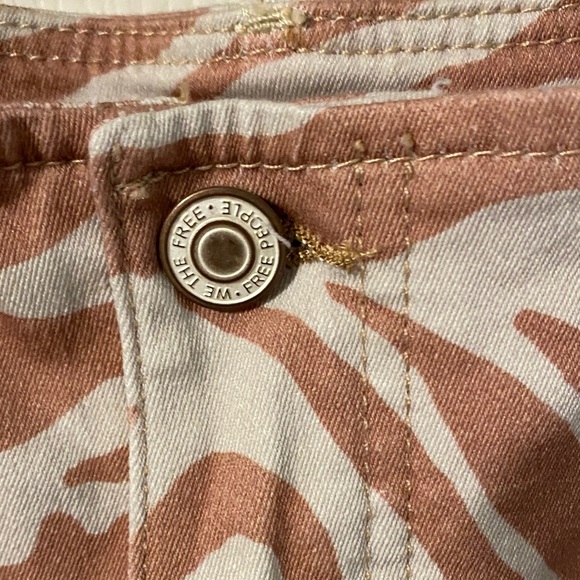 Free people We The Free Tan and White Bootcut Pants - Picture 6 of 12